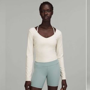 NWT Lululemon Align Long Sleeve Shirt White Opal size 10